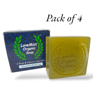 LoveMist Organics Basil Soap Pack of 4 (1x4)